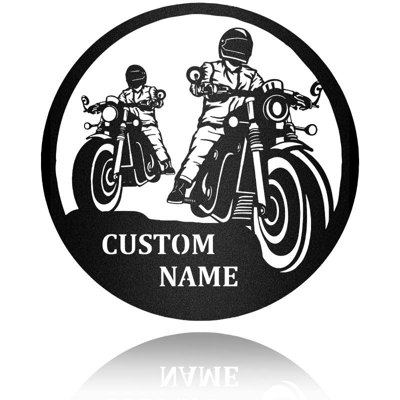 Ride Partners Gifts Special For Family Metal Wall Art