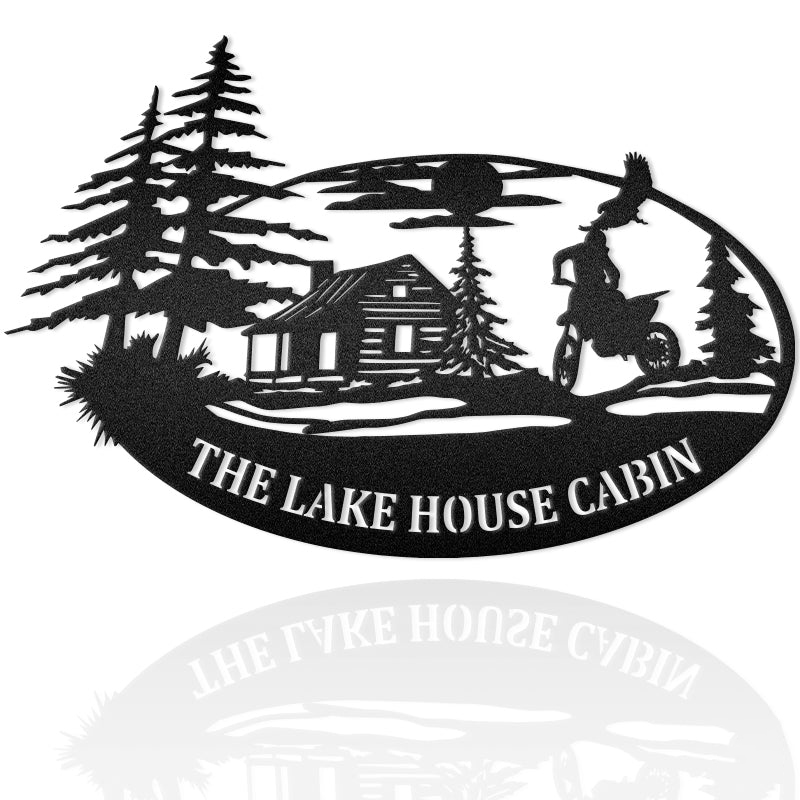 Dirtbike Motorcycle Metal Wall Art