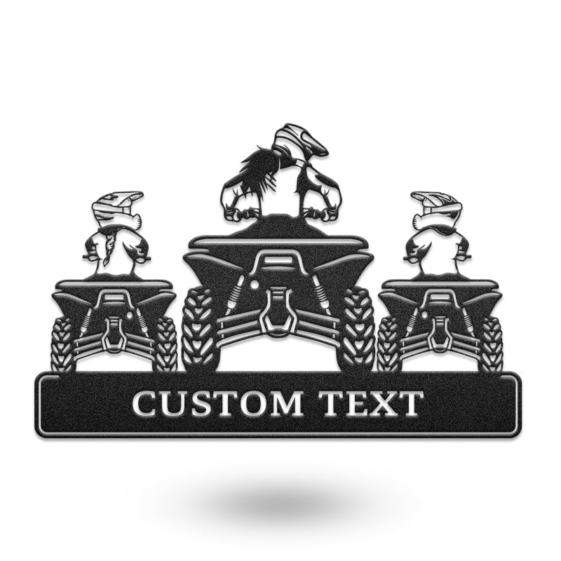 Mom Daughter And Son Custom Metal Wall Art