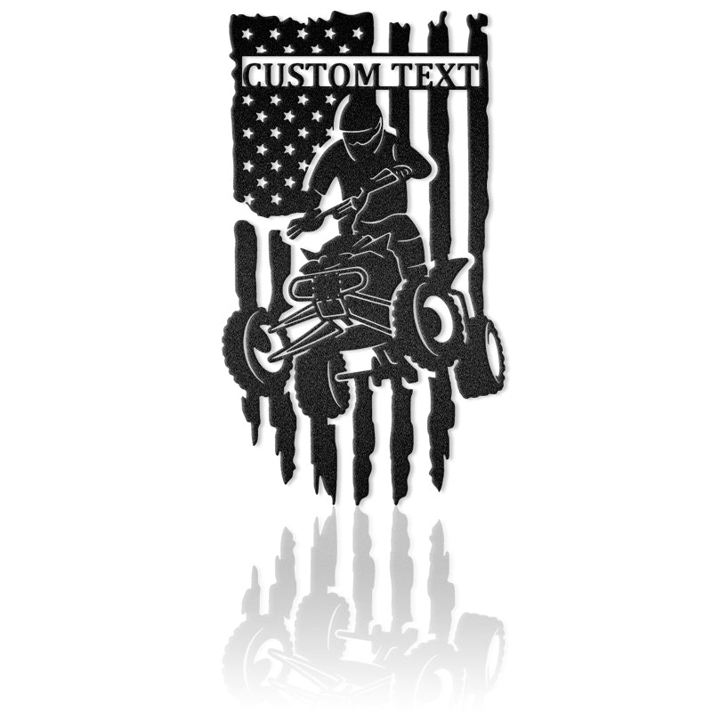 Flag Distressed Metal Wall Art