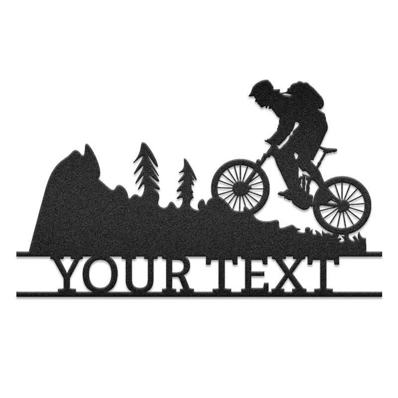 Mountain Bike Customized Metal Wall Art