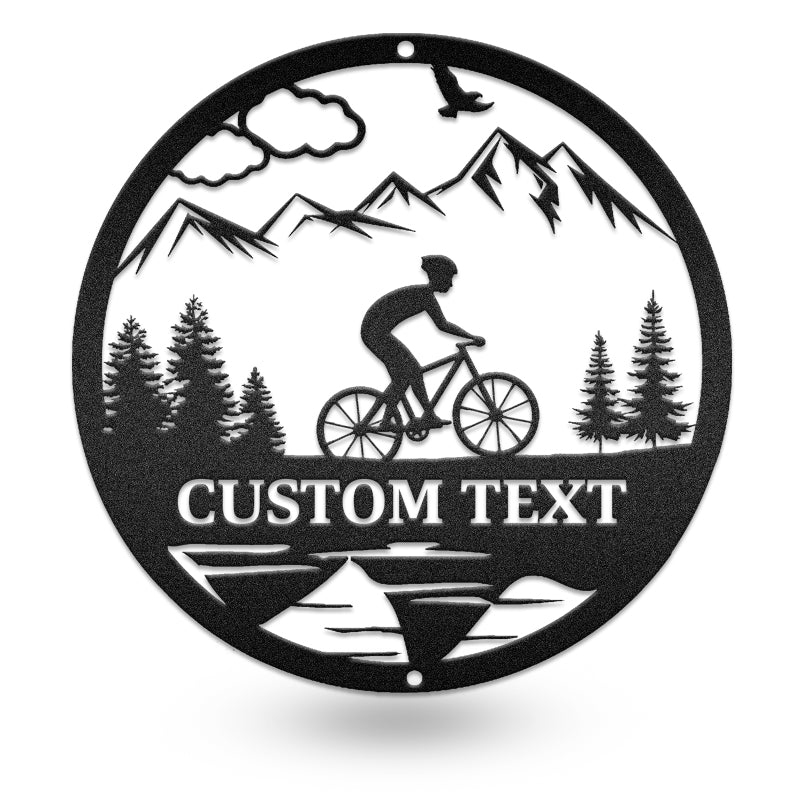 Biking Adventure Metal Wall Art