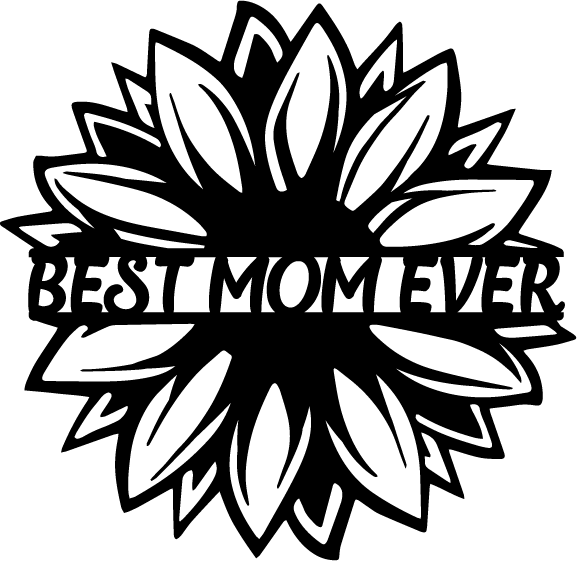 Best Mom Ever Metal Wall Art