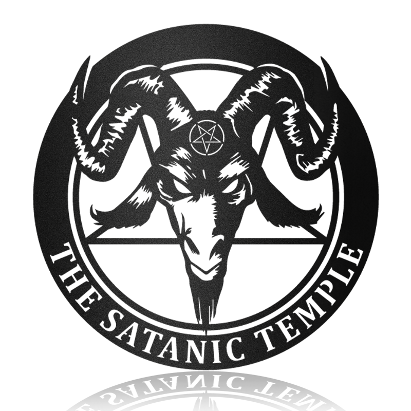 The Satan Temple Metal Wall Art