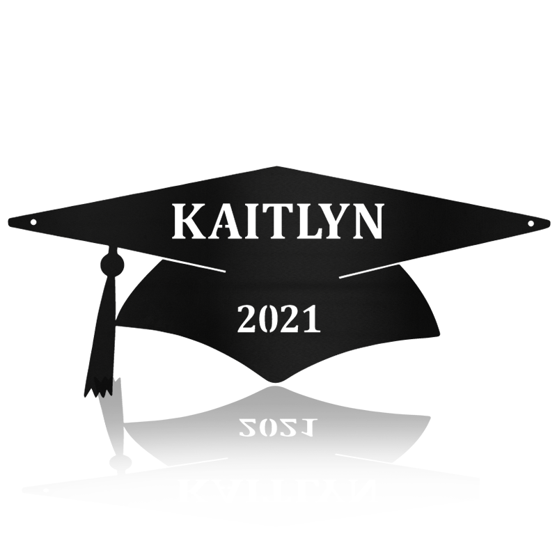 Graduation Cap Afculture Metal Wall Art