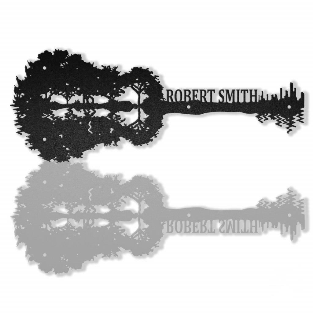 Guitar Personalized Metal Wall Art