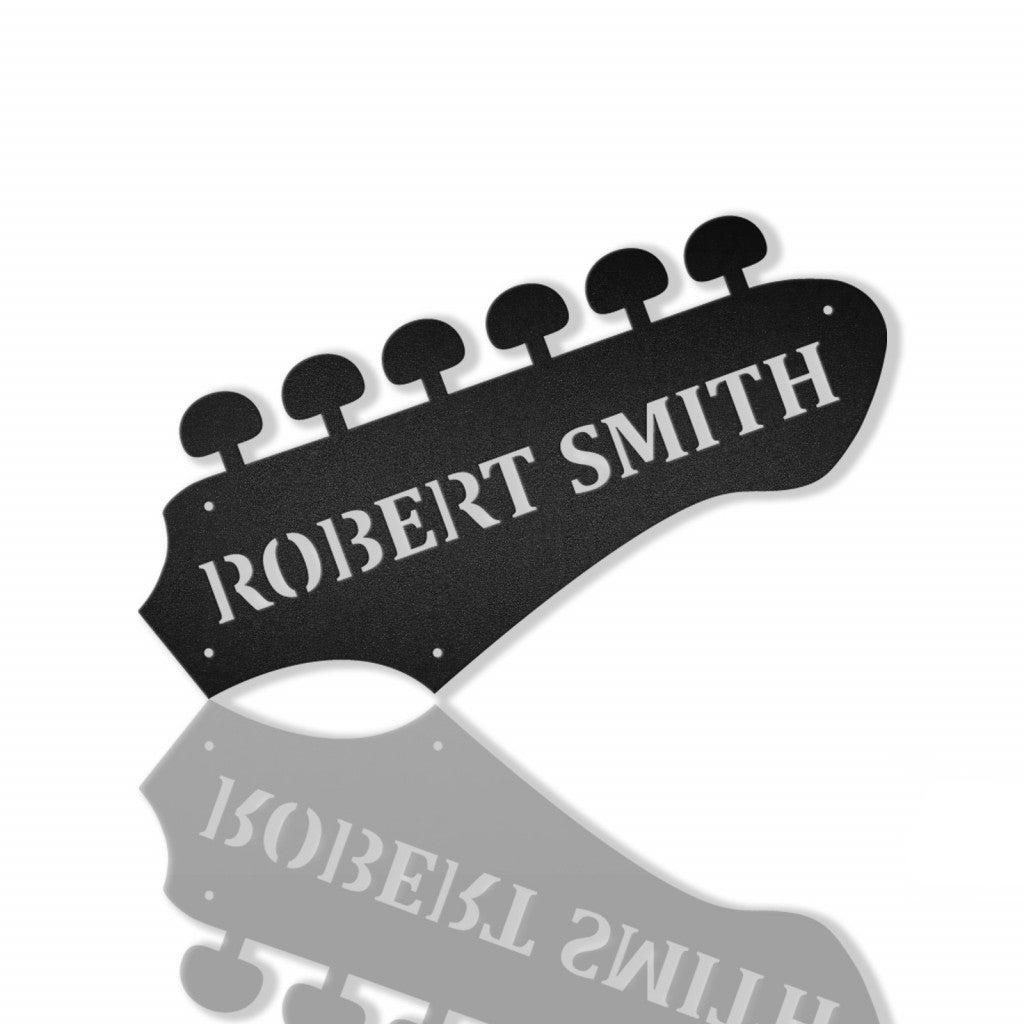 Guitar Personalized Metal Wall Art