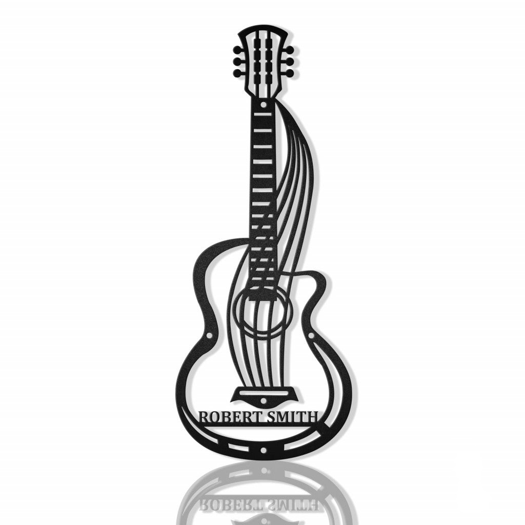 Guitar Personalized Metal Wall Art