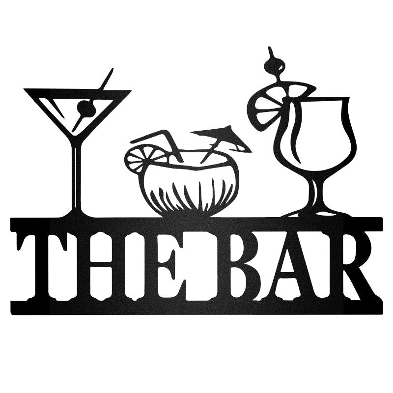 Custom Bar Theme Sign Metal Wall Art