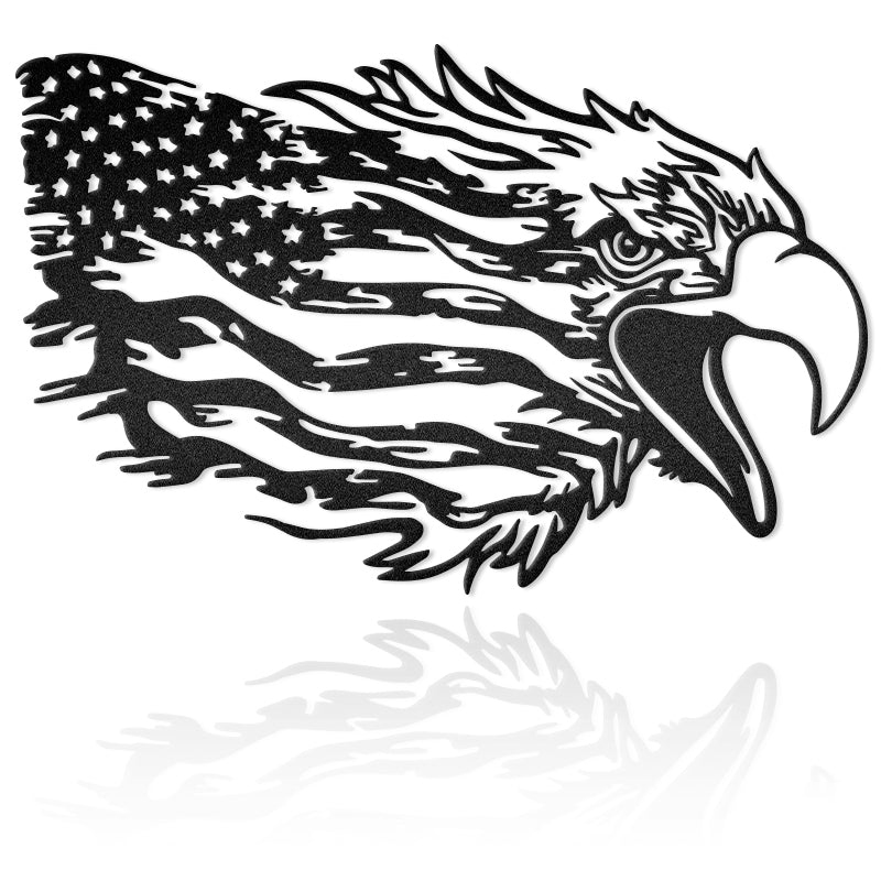 Eagle Independence Day Flag 2 Metal Wall Art