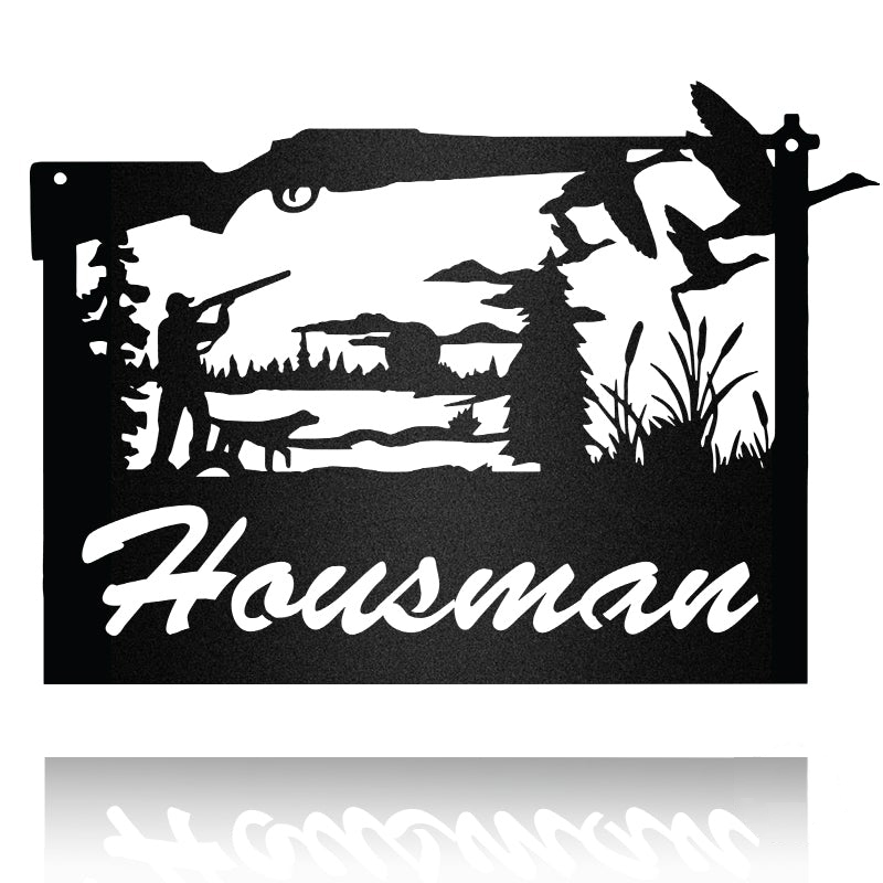 Custom Duck Hunting Metal Wall Art