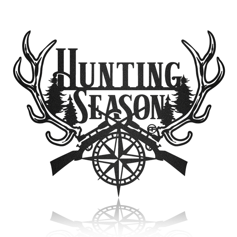 Hunting Season Deer Metal Wall Art