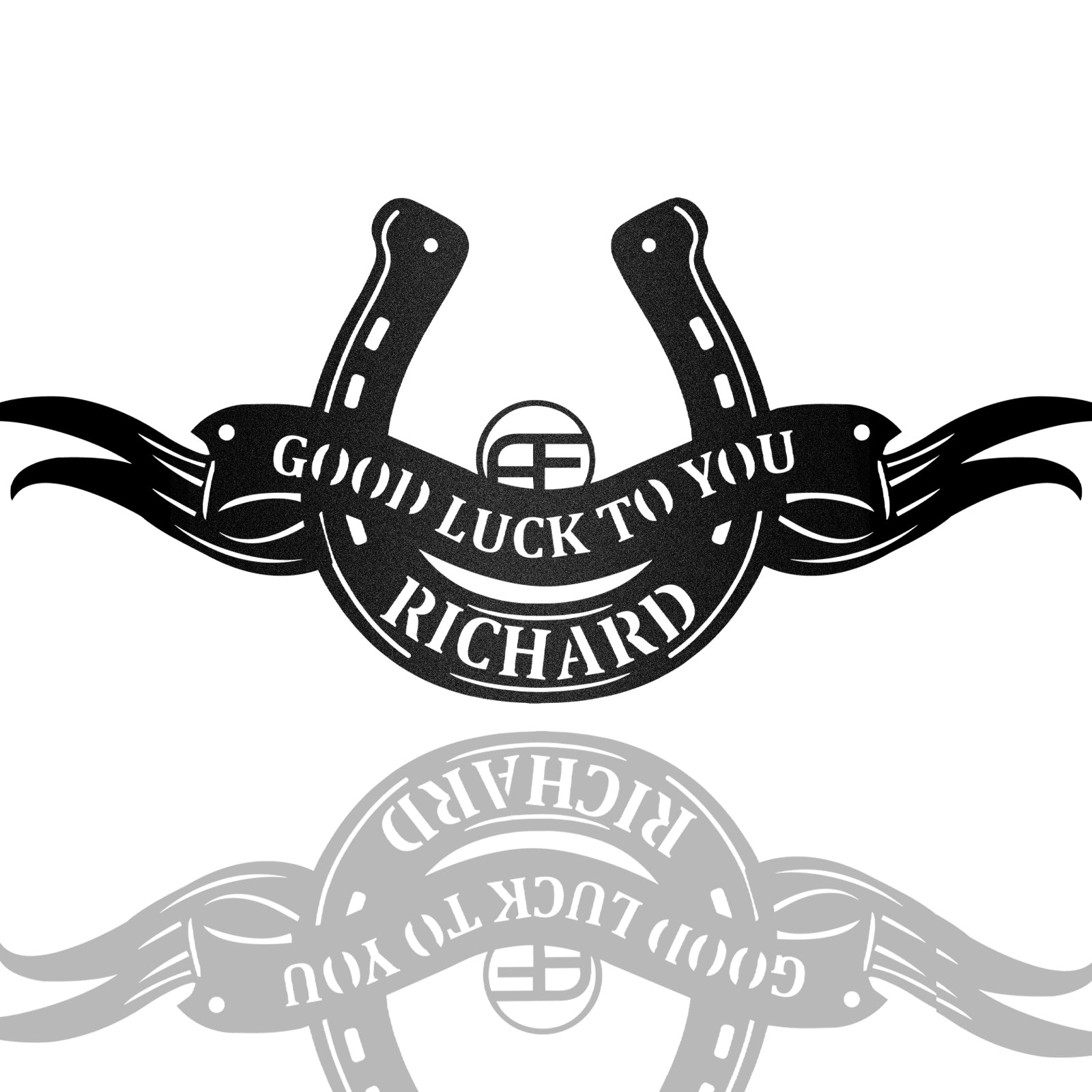 Goodluck Horseshoe Custom Metal Wall Art