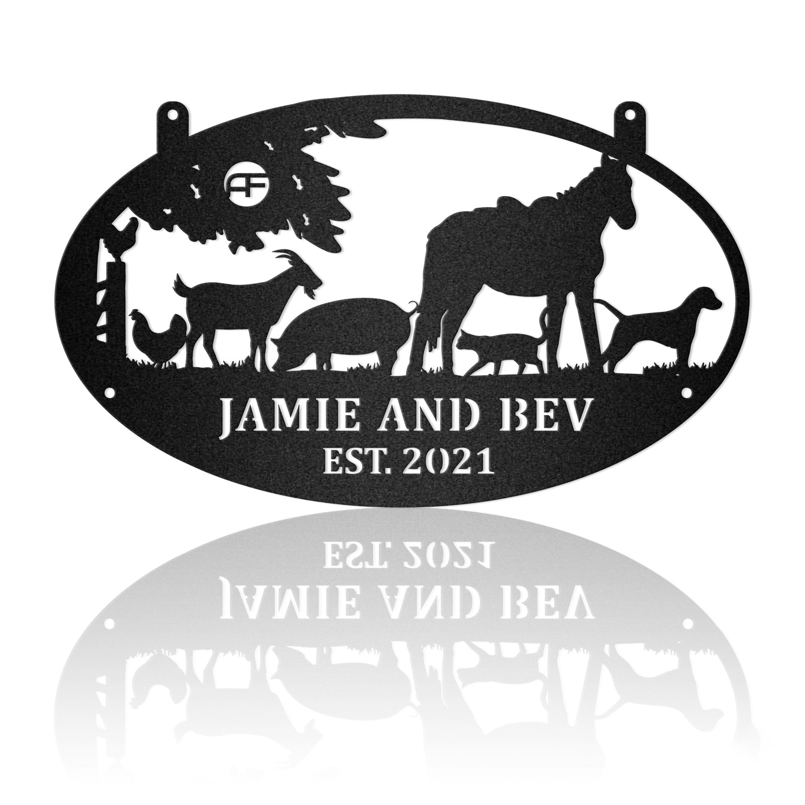 Horse & Farm Animals Metal Wall Art