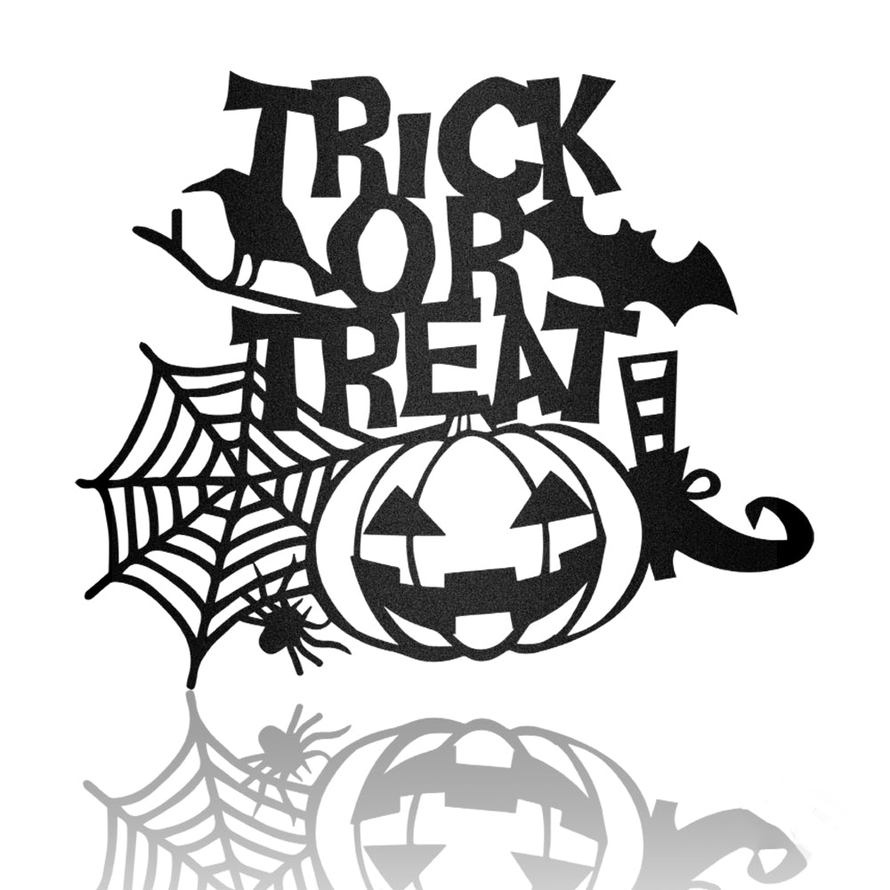 Trick Or Treat Halloween Metal Wall Art
