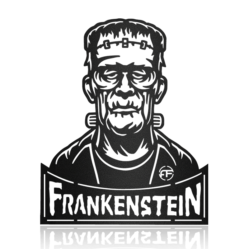 Frankenstein Halloween Metal Wall Art