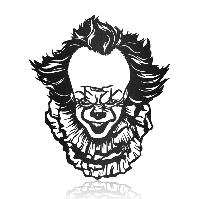 Pennywise Halloween Metal Wall Art