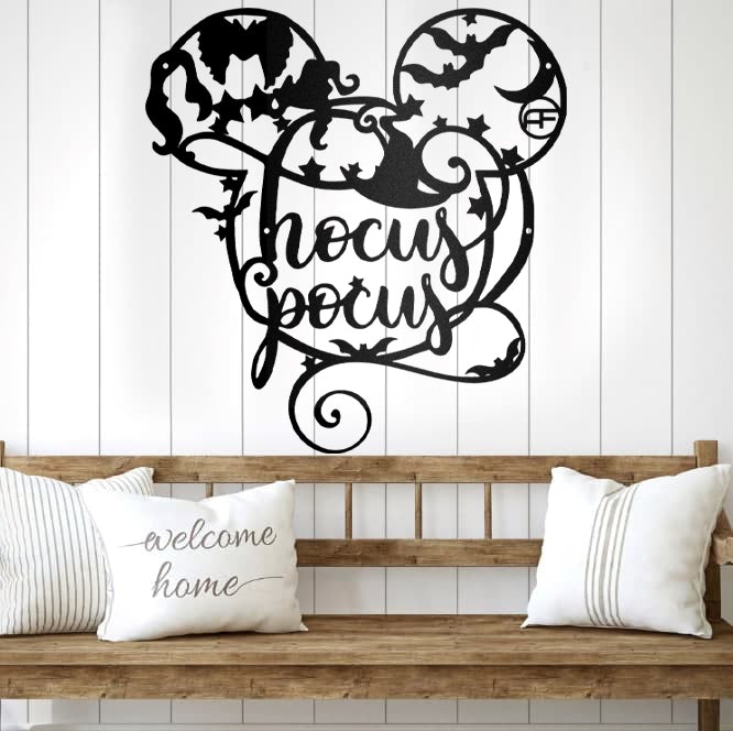 Hoccus Poccus In Cartoon Metal Wall Art