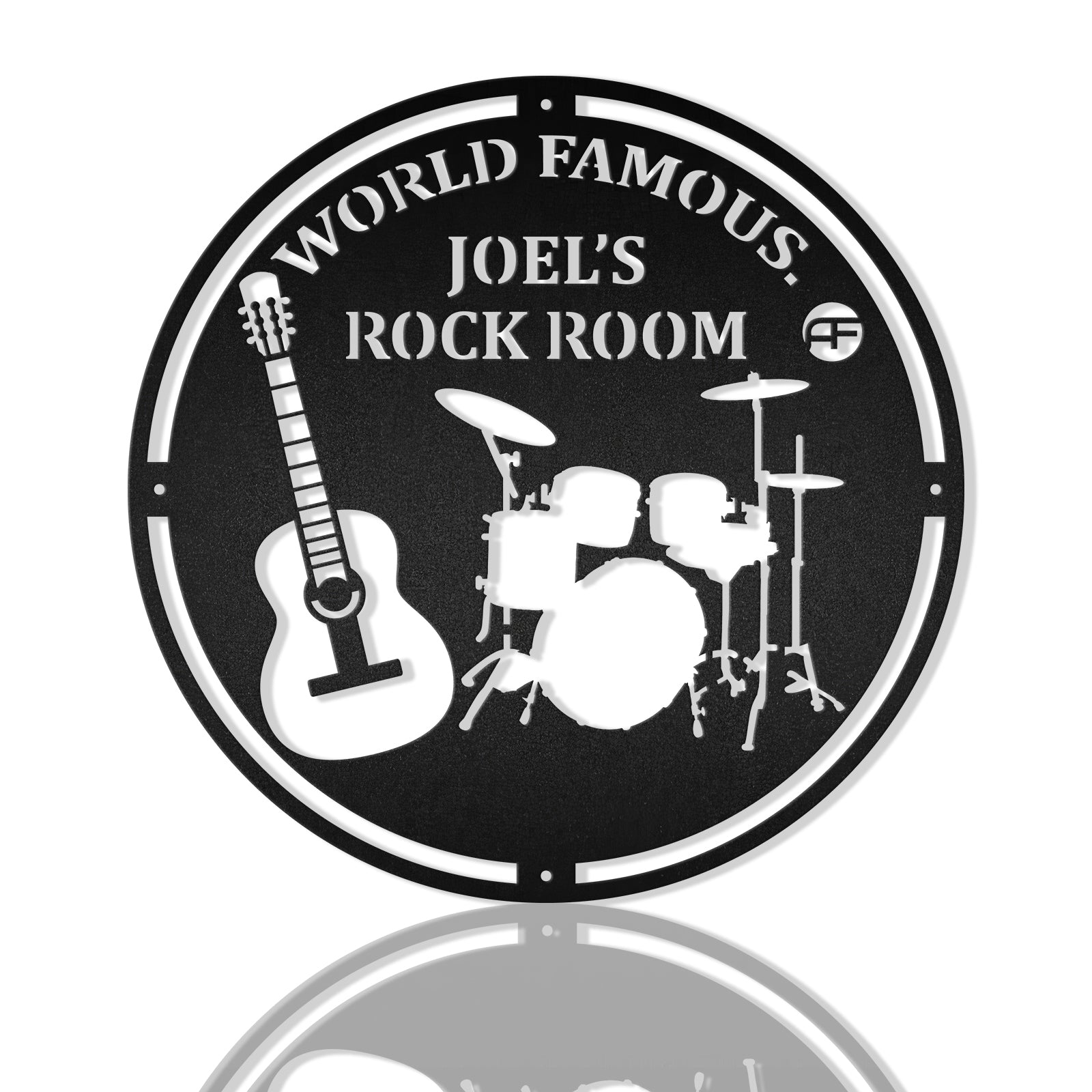 Guitar Rock Room Metal Wall Art