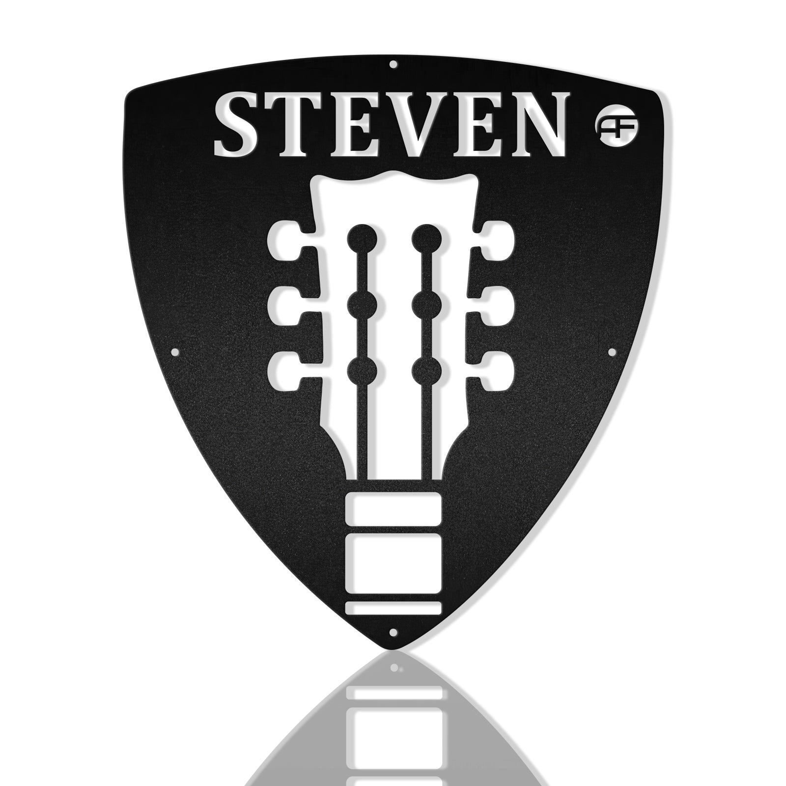 Guitar Pick Custom Name Metal Wall Art