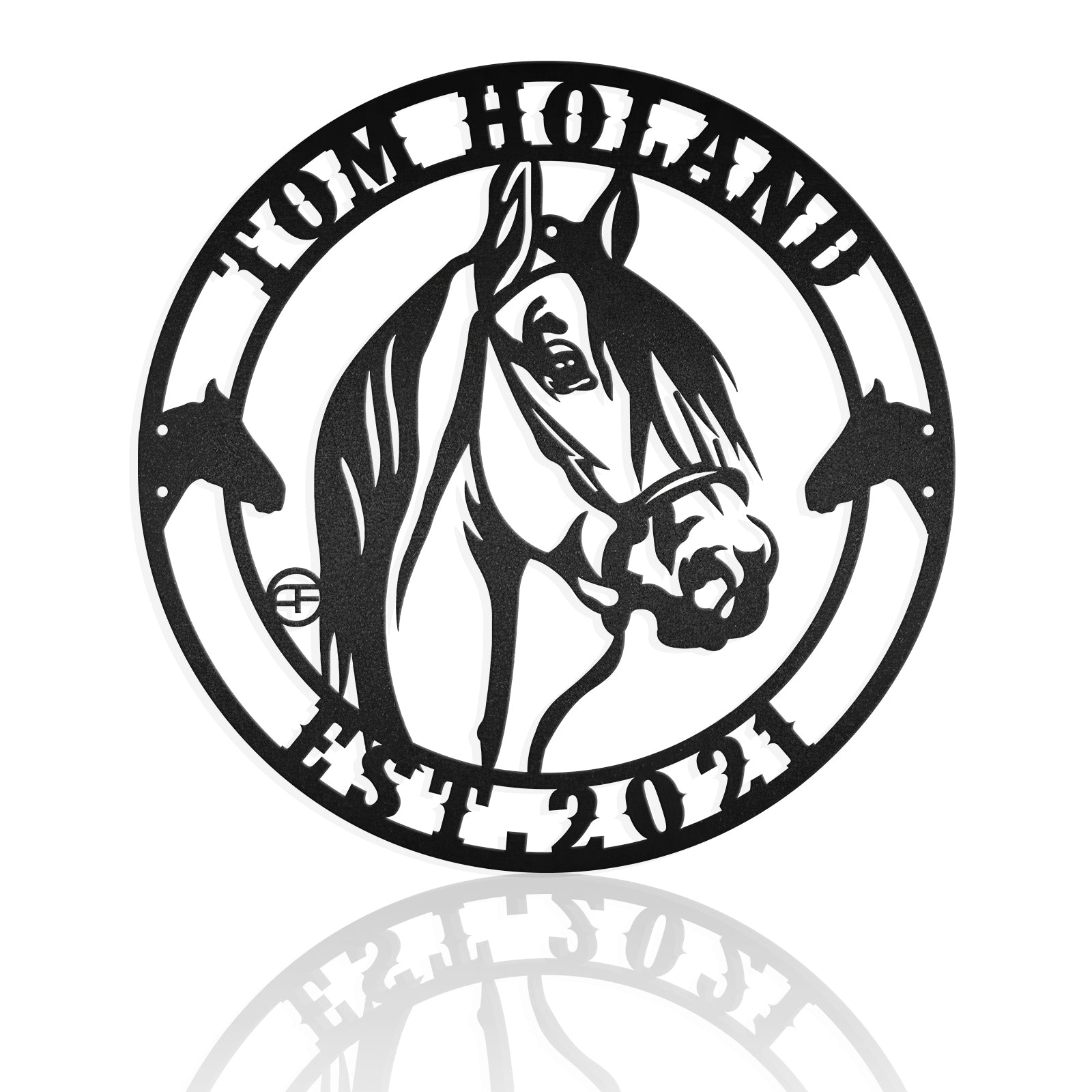 Family Pride Horse Metal Wall Art