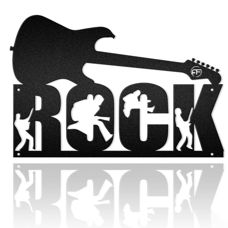 Rock Guitar Metal Wall Art