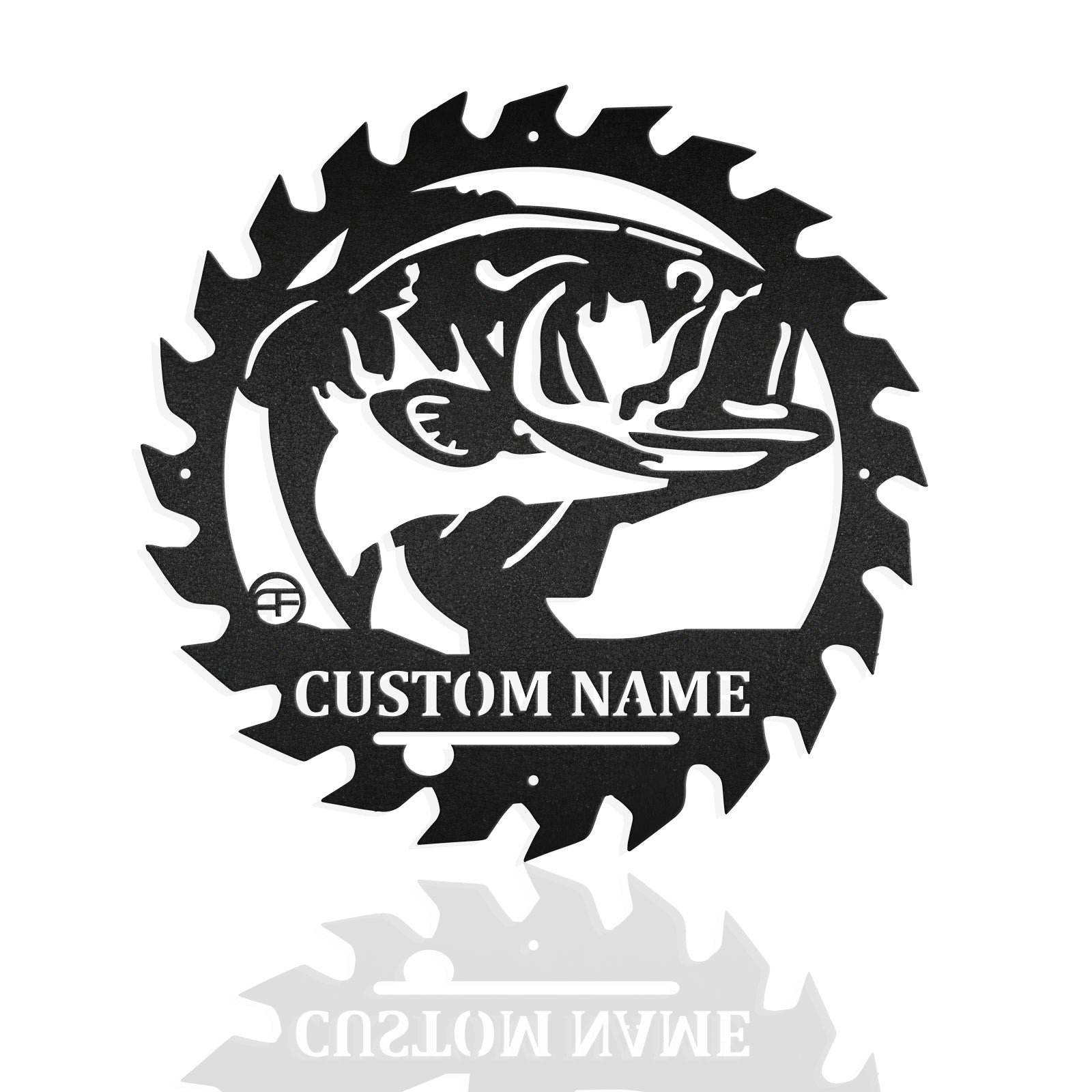 Custom Fishing Saw Blade Metal Wall Art