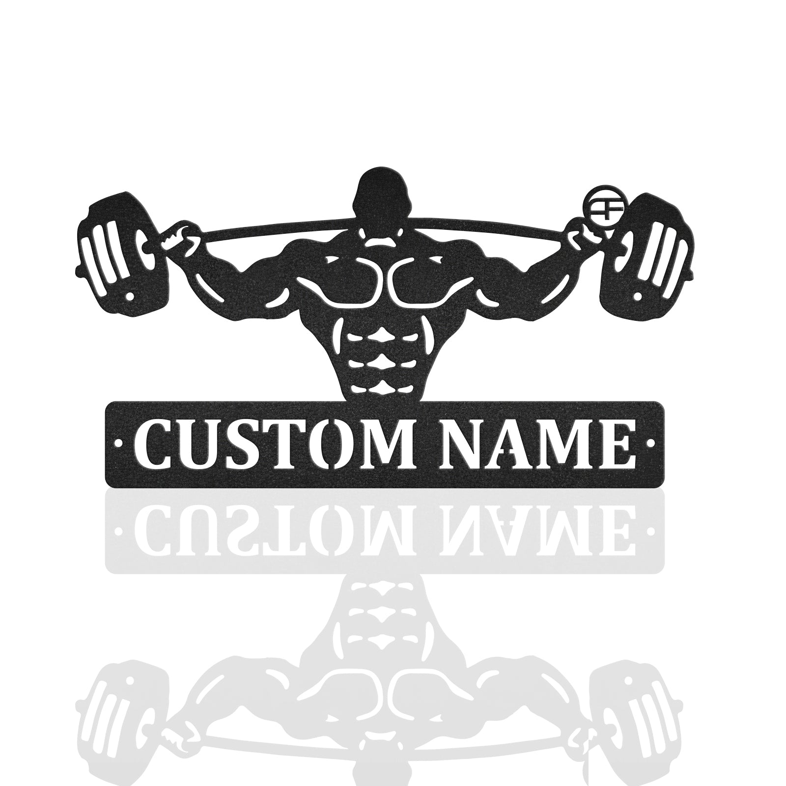 Custom Powerlifting Sport Metal Wall Art