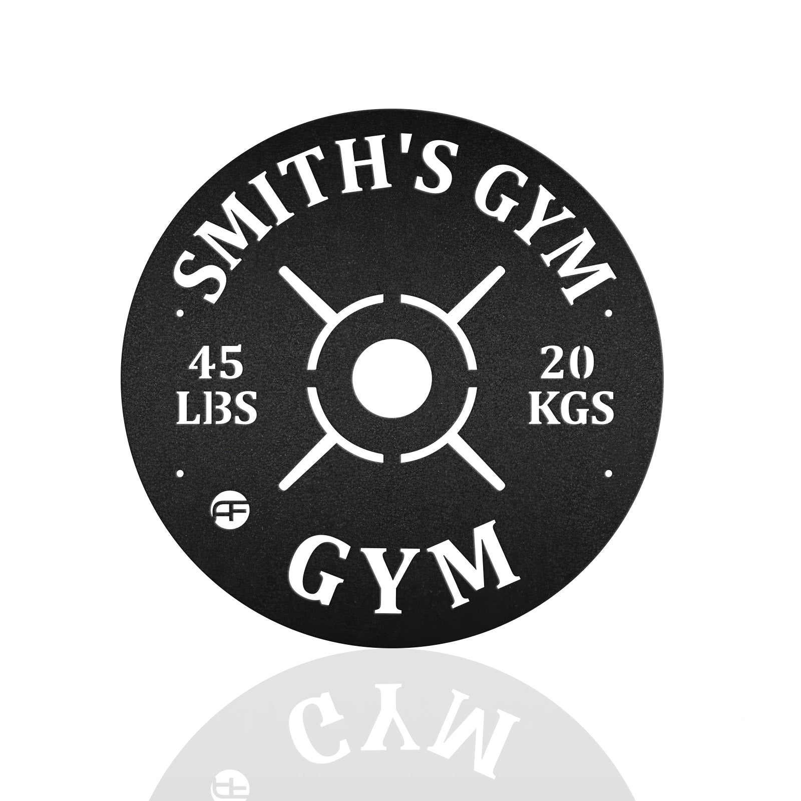 Gym Weight Plate Metal Wall Art