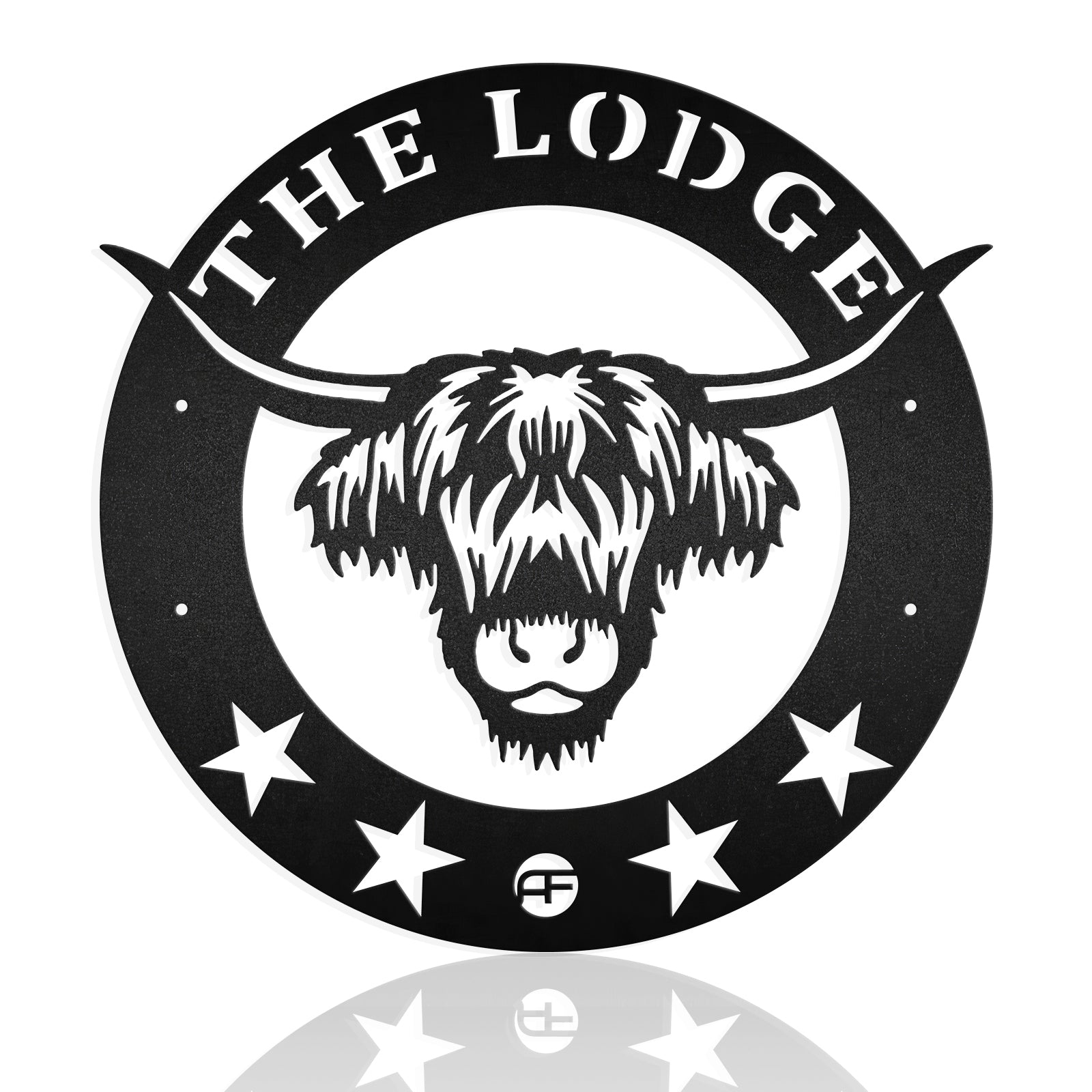 Highland Cow Personalized Metal Wall Art