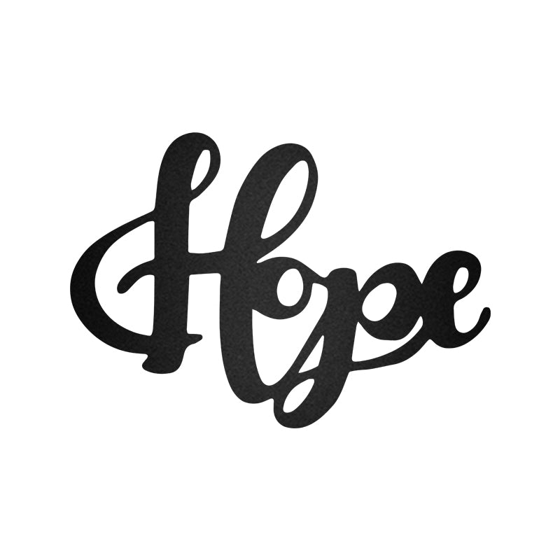 Hope Letter Sign Gift For Love Couple Metal Wall Art