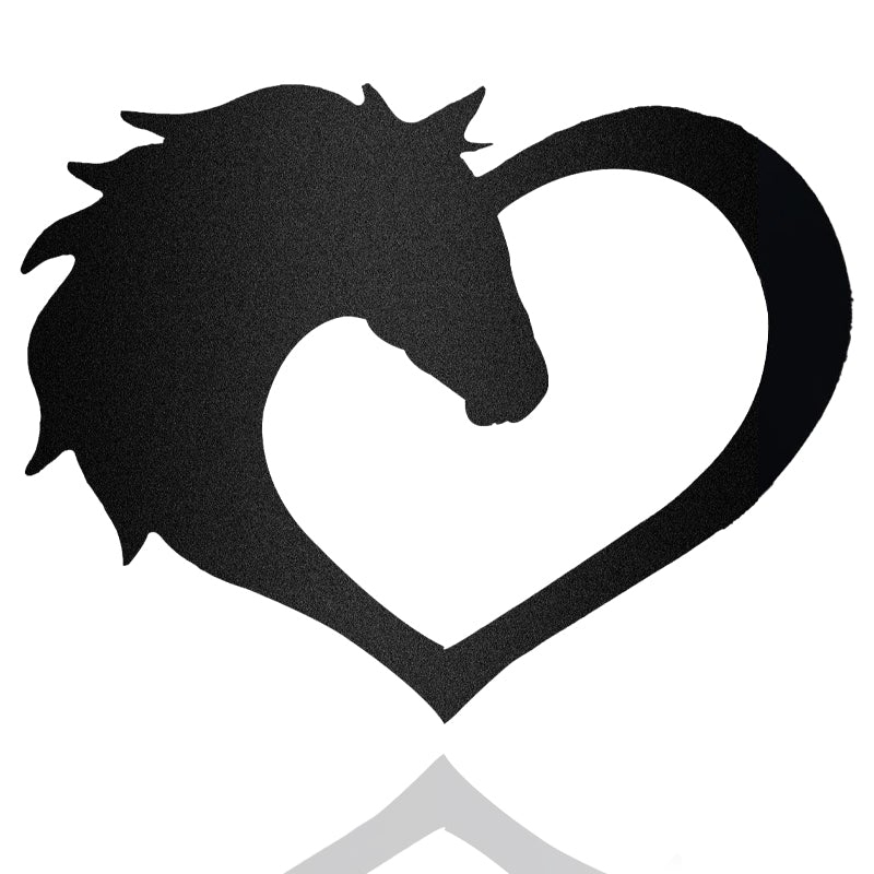 Horse Heart Personalized Horse Metal Sign Wall Art
