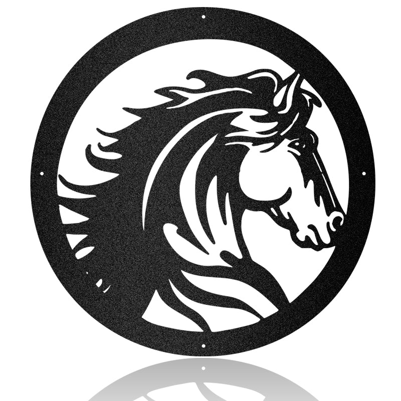 Horse Portrait Personalized Horse Metal Sign Wall Art
