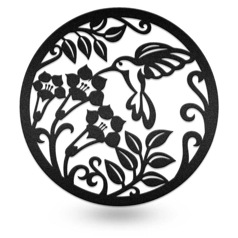 Humming Bird Decorative Sign Metal Wall Art