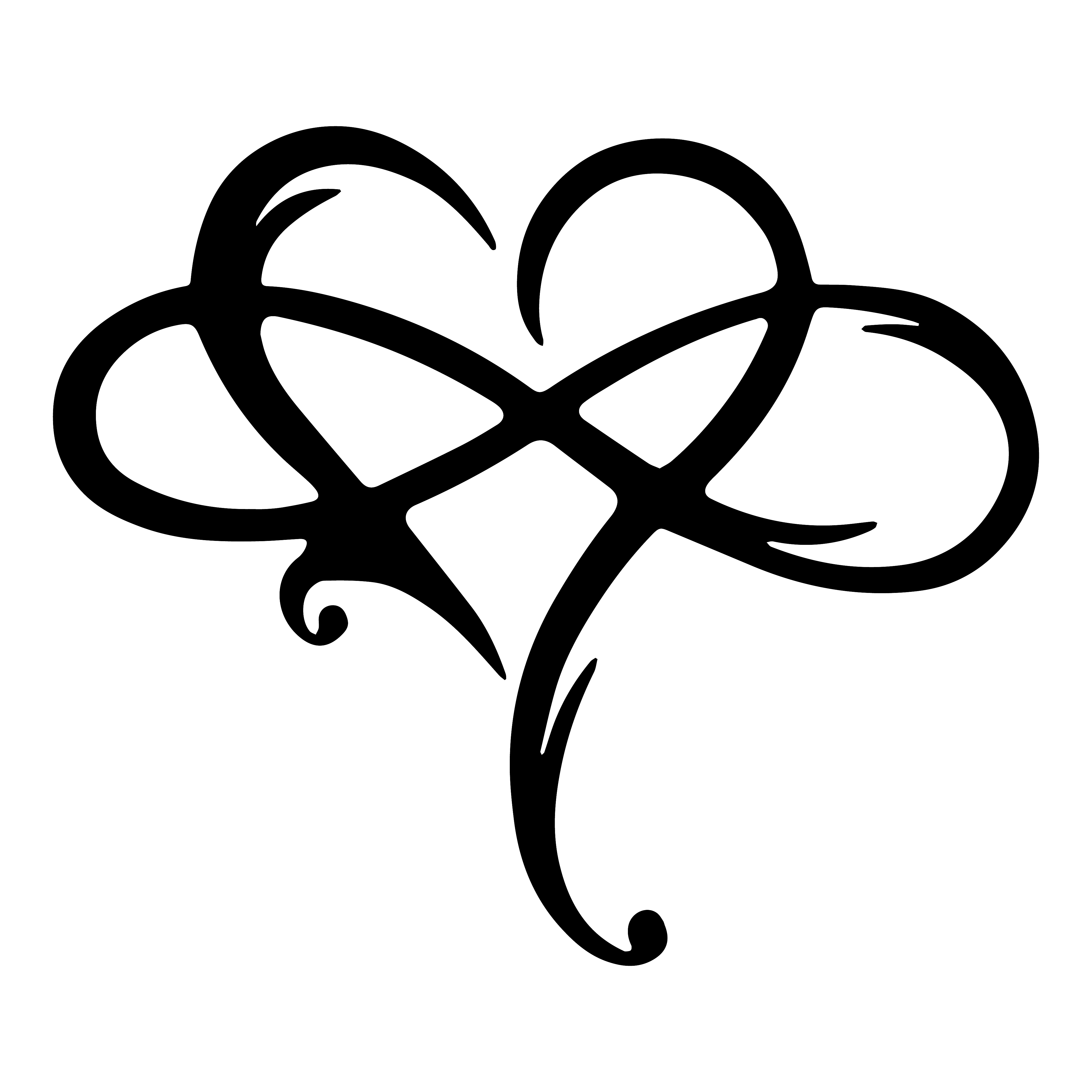 Infinity Heart Wall Art, Infinity Heart Shape Couple Metal Wall Art