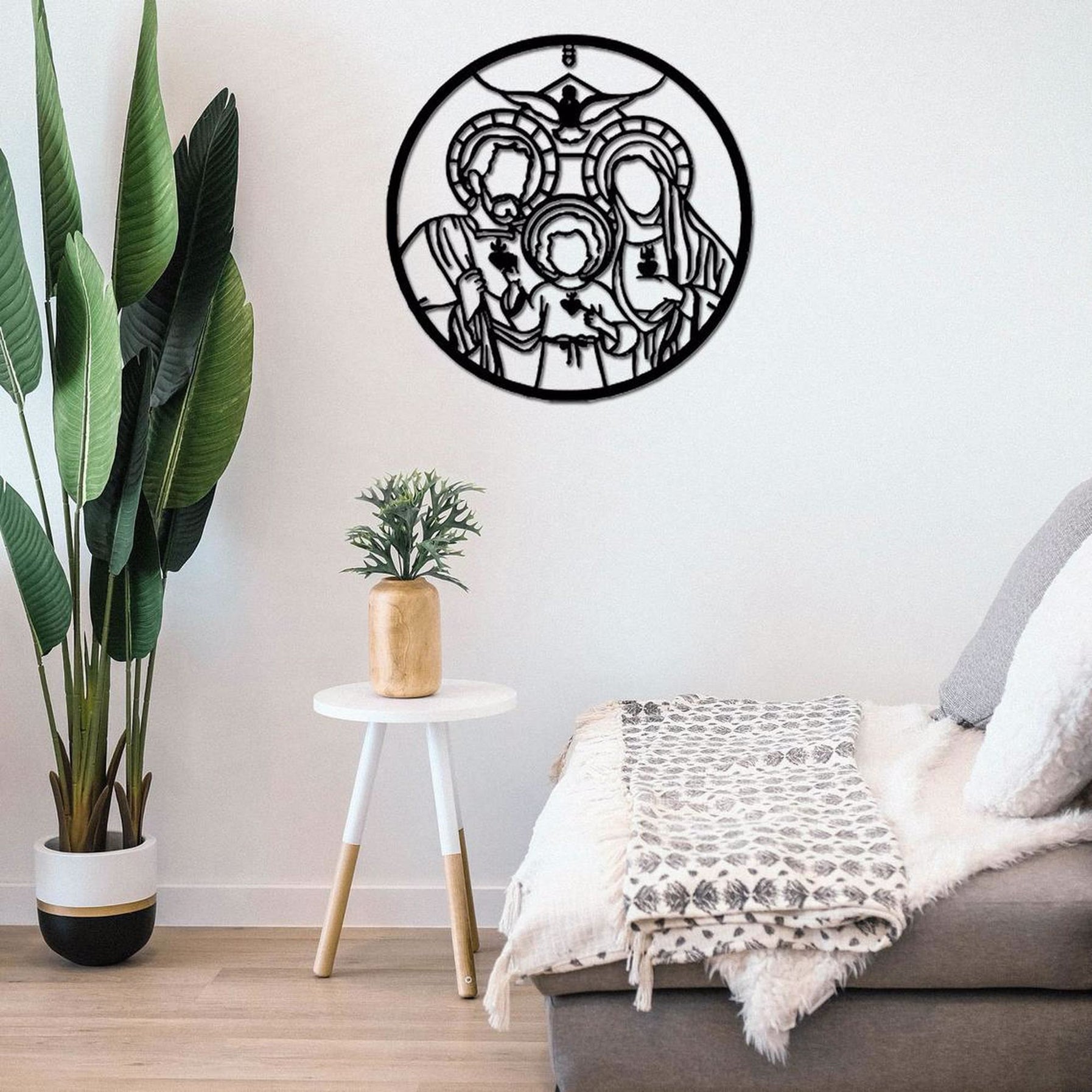 Jesus Catholic Consecration Religious Decor Metal Wall Art