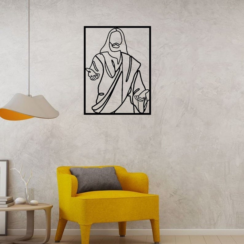 Jesus Catholic Art Religious Decor Metal Wall Art