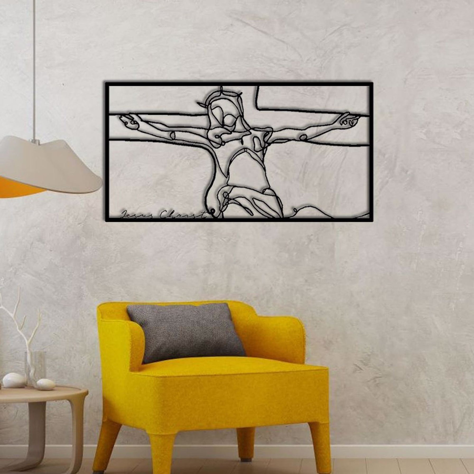 Jesus On The Cross Religious Christian Faith Catholic Home Decor Metal Wall Art