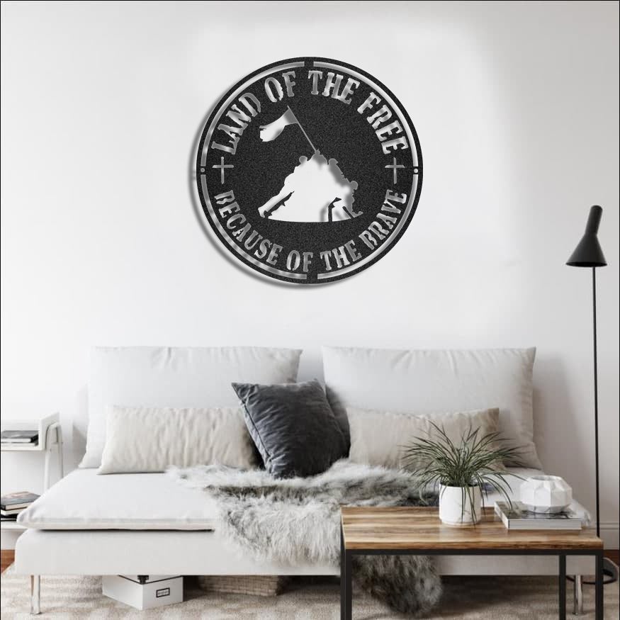 Land Of The Free Metal Wall Art