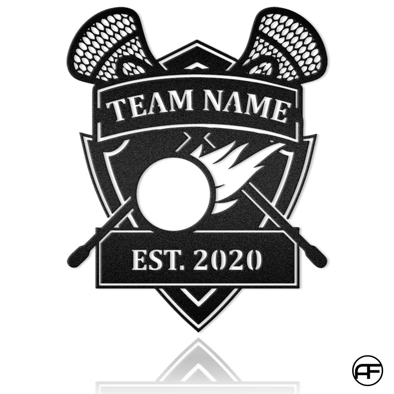 Squad Who Loves Lacrosse Metal Wall Art