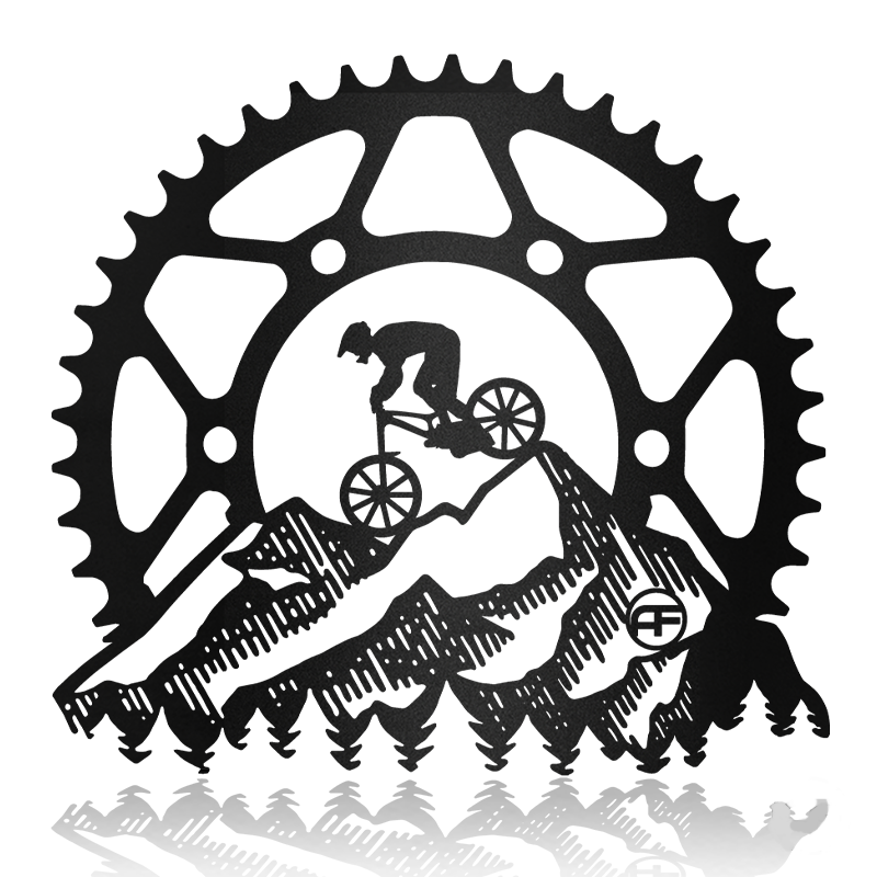 Mountain Rider Gear Monogram Metal Wall Art