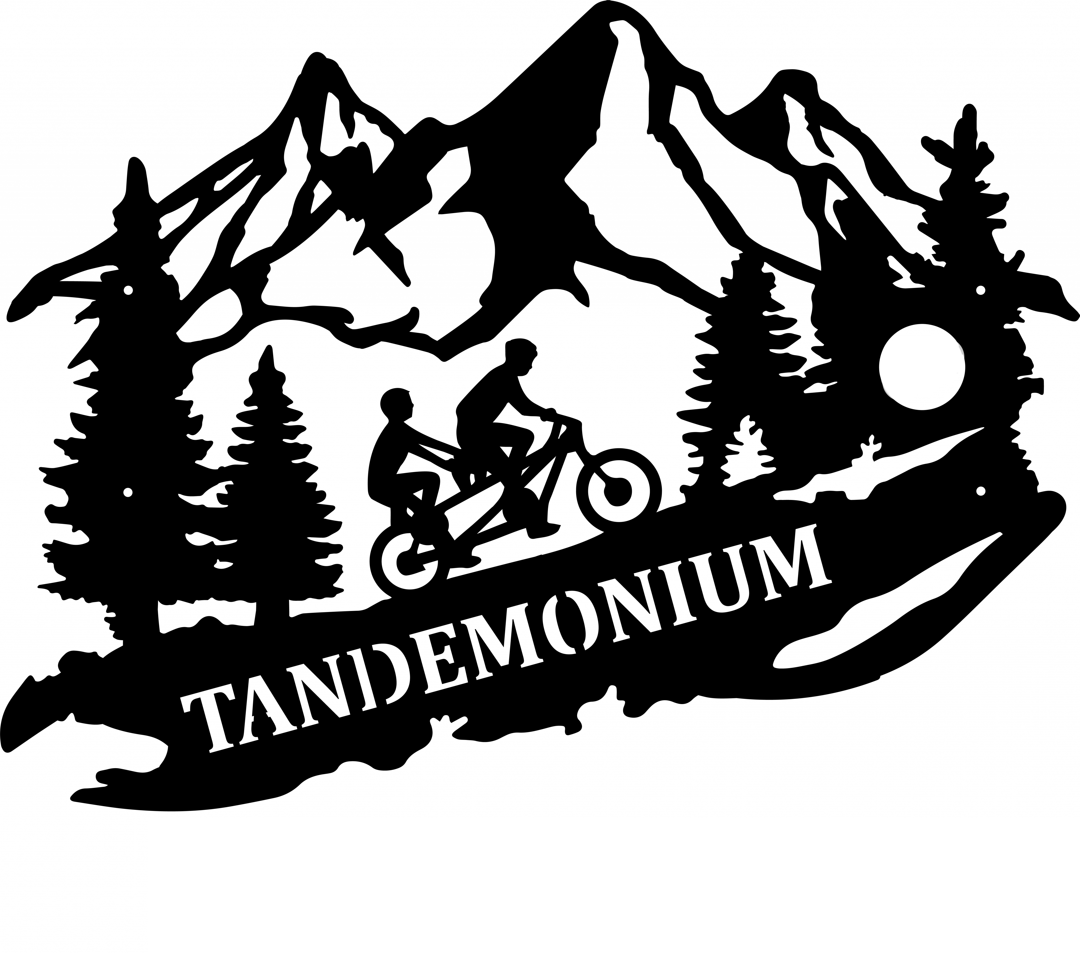 Mountain Bike Riding Bicycle Metal Wall Art