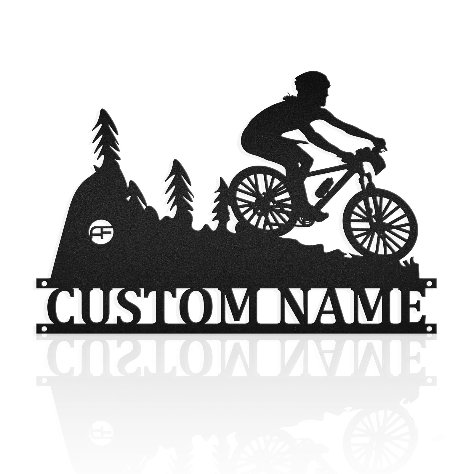 Mountain Bike Downhill Customized Metal Wall Art