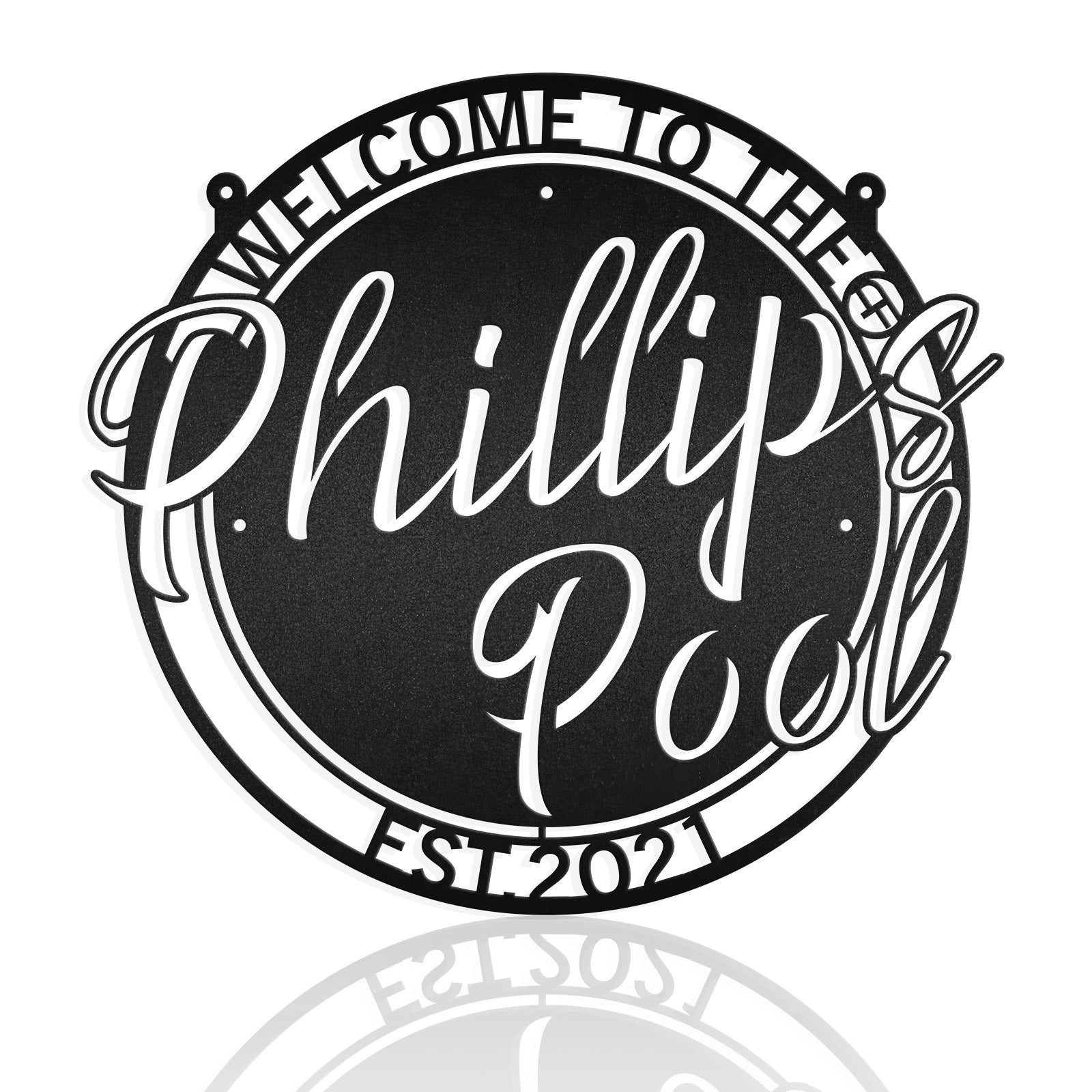 Welcome To The Pool Metal Wall Sign Metal Wall Art