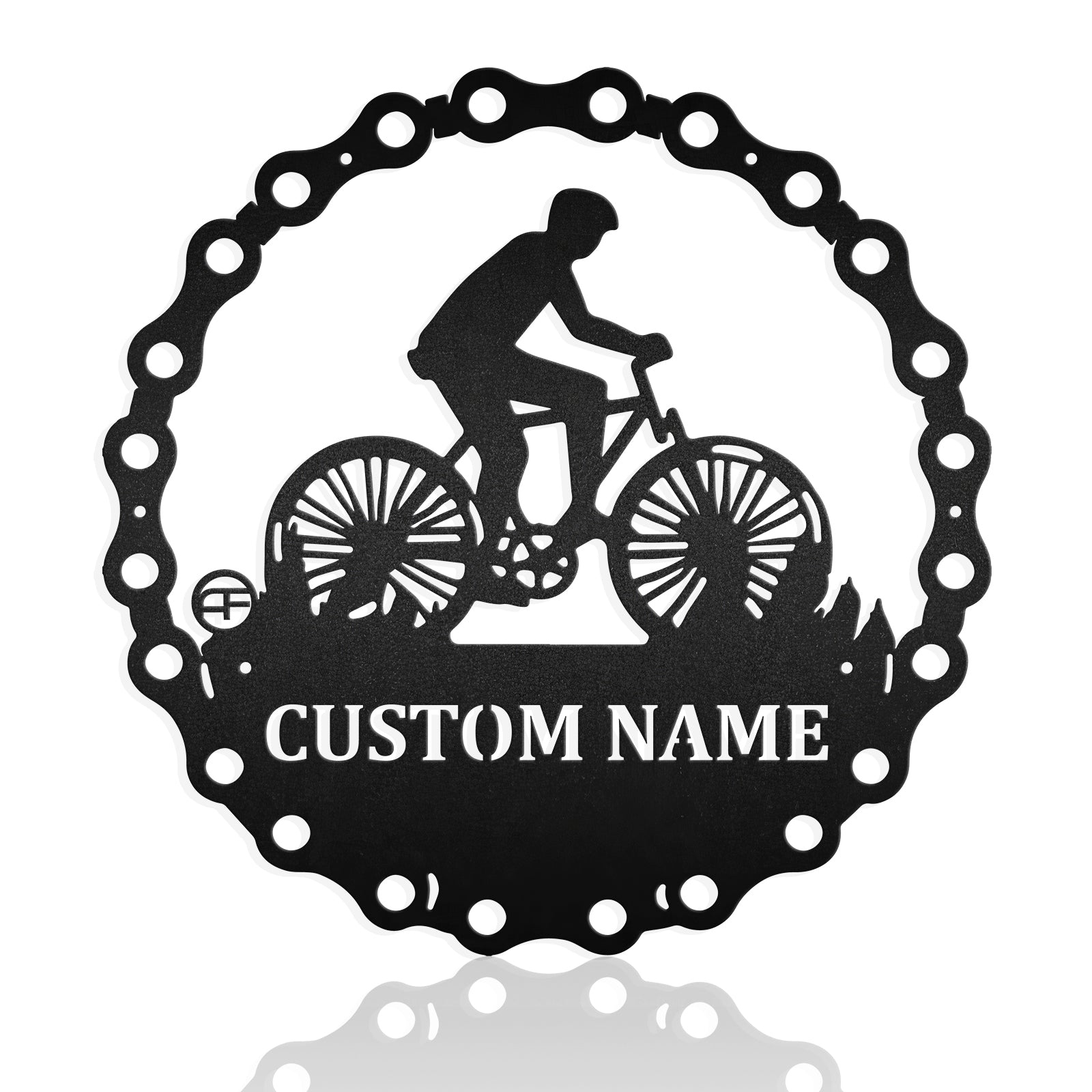 Custom Bicycle Shop Metal Sign, Metal Wall Art