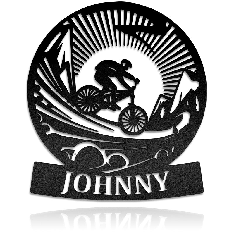 Custom Downhill Mountain Bike Metal Wall Art