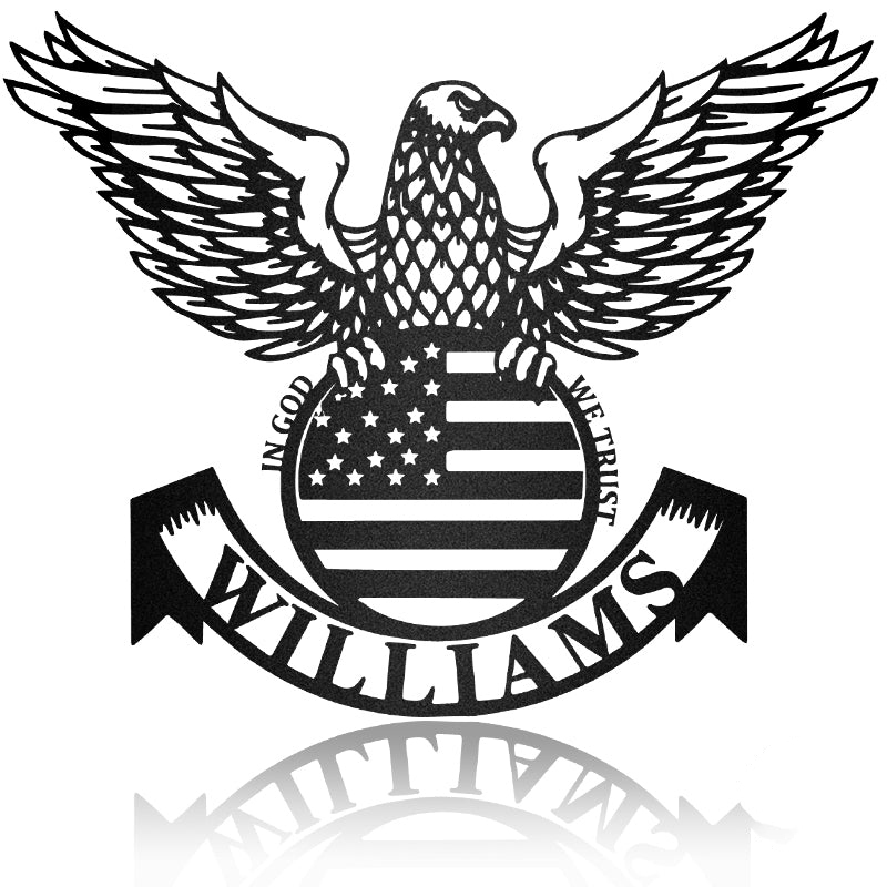 Eagle American Flag Independence Day Metal Wall Art Decor