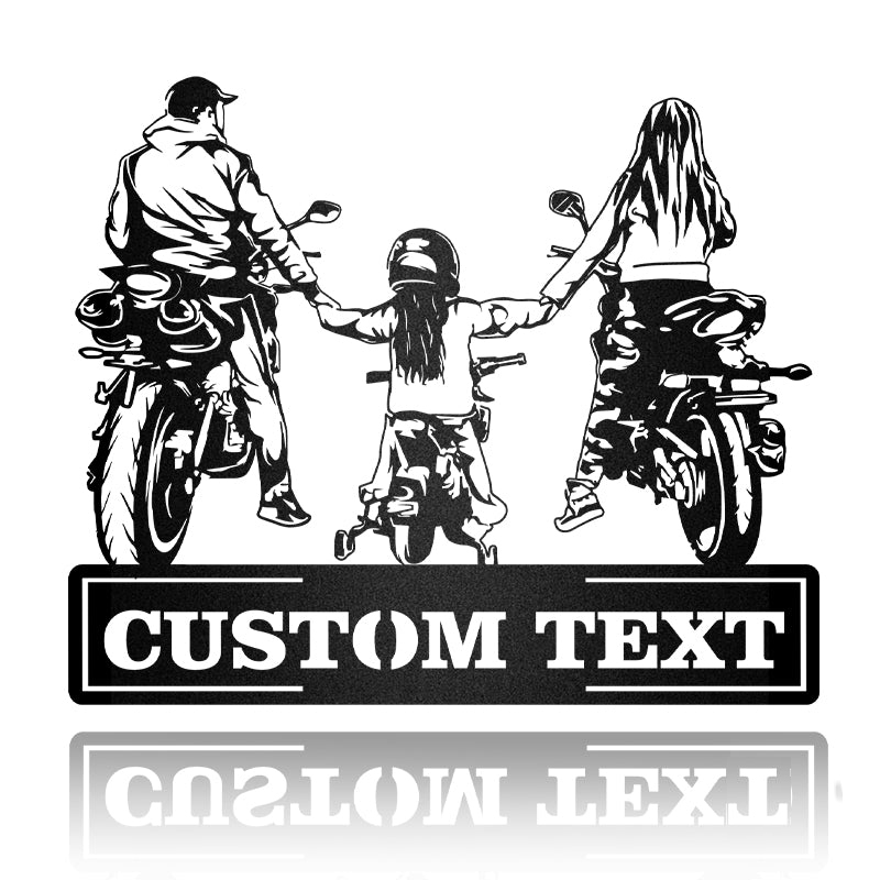 Motocross Motor Family Father'S Day Motorcycle Metal Wall Art