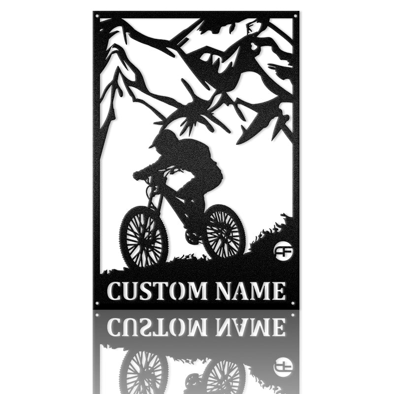 Mountain Scene Frame Custom Metal Wall Art