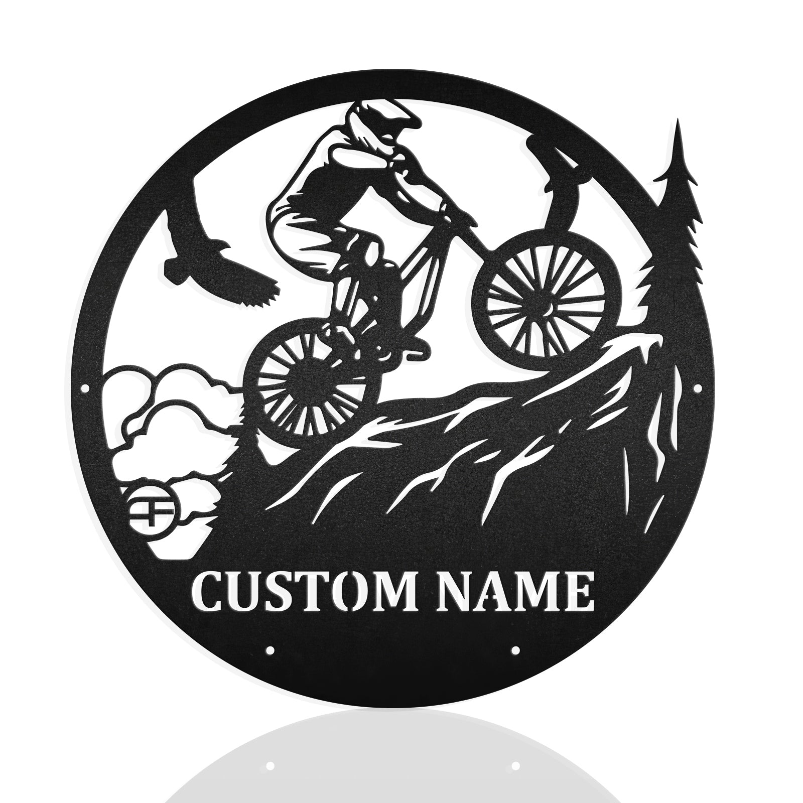 Riding Mountain Uphill Metal Wall Art